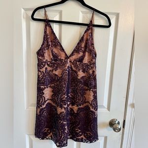 Free People Sequin Mini Dress